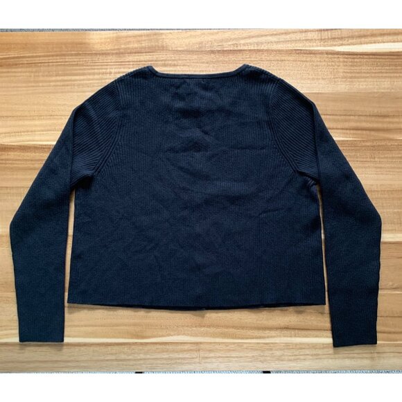 Wild Fable Junior Teens Button-Up Black Ribbed Cardigan Sweater Plus Size 2X - Picture 3 of 10